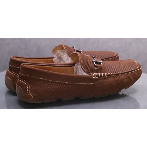 Nordstrom Shop Men's Horsebit Loafers Driving Shoes Size 13 Leather Brown - Picture 8 of 11